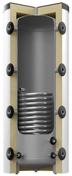 Zasobnik buforowy Storatherm Heat HF 300/1_C srebrny, z wężownicą, z izolacją cieplną, klasa energetyczna C 3 BAR Reflex - 7843200