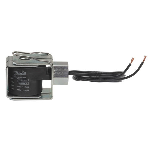 Danfoss Cewka elektromagnetyczna, BX024CS, Złączka kanału przewodowego, 1.80 m, Napięcie zasilania [V] AC: 24, Produkt pakowany pojedyńczo - 018F4103