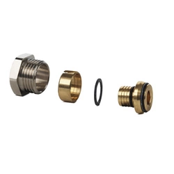 Danfoss Złączki zaciskowe do rur Aluplex, G 1/2" A, 16x2, Niklowany - 013G4176