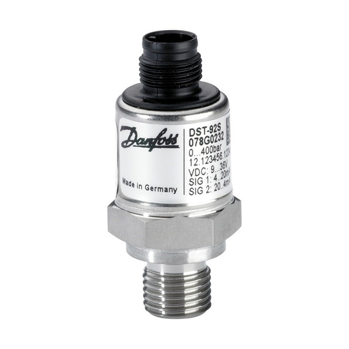 Danfoss Przetwornik ciśnienia, DST P92S, 0.00 bar - 400.00 bar, 0.00 psi - 5800.00 psi - 078G1005