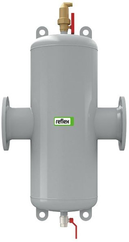 Reflex Extwin TW 100, separator mikropęcherzyków/zanieczyszczeń z kołnierzem z malowanej stali, 110 °C, 10 barów - 8253330