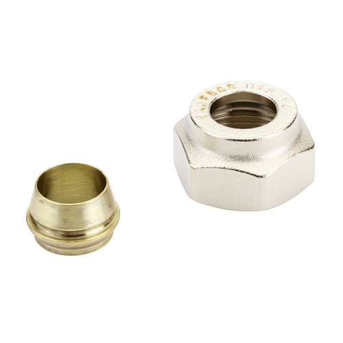 Danfoss Złączki zaciskowe do rur stalowych i miedzianych, G 3/4", 15, Niklowany - 013G4125