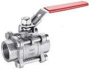 Kurek kulowy ze stali nierdzewnej AISI 316 art. 2026 szpilkowy DN 20 PN 63 Genebre Efar