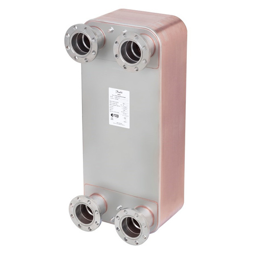 Danfoss Mikropłytowy wymiennik ciepła, XB66L-1, Il. płytek: 120 - 079B0969