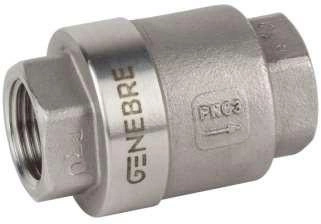 Zawór zwrotny ze stali nierdzewnej AISI 316 (METAL-METAL) +240 °C DN 25 (1”) PN 63 Genebre Efar