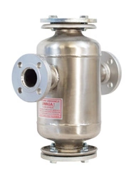 Filtroodmulnik TerFOM25 DN25 | 16 bar | 150°C | stal nierdzewna | kołnierze CS malowane | neodymowy stos magnetyczny - Termen