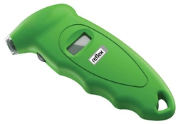 Cyfrowy tester ciśnienia Reflex z podświetlanym wyświetlaczem, zielony, 9 barów - 9119198