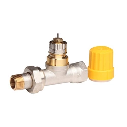 Danfoss Zawory grzejnikowe, RA-UN, Przepływ niski, DN 10, Prosty, D - 013G3002