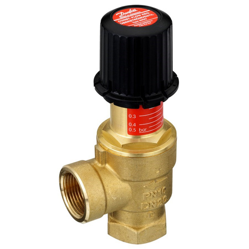 Danfoss Regulacja bypassu automatycznego, AVDO, DN 20, Kątowy, gwint wewnętrzny, gwint wewnętrzny - 003L6007