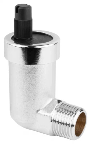 Odpowietrznik automatyczny kątowy R1/2", z zaworkiem aqua-stop Afriso