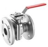 Kurek kulowy kołnierzowy ze stali nierdzewnej art. 02FH DN 125 PN 40/16 Efar