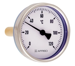 Termometr bimetaliczny BiTh 100, fi100 mm, 0÷60°C G1/2'' ax, kl. 2 Afriso