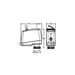 Siłownik TA-SLIDER 160 BACnet CO, 24 VAC/DC, 0(2)-10 VDC, BH 1m - IMI TA, 32222413514