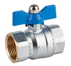 Zawór kulowy do wody motylek gwint wewnętrzny/gwint wewnętrzny DN 25 (1") Genebre