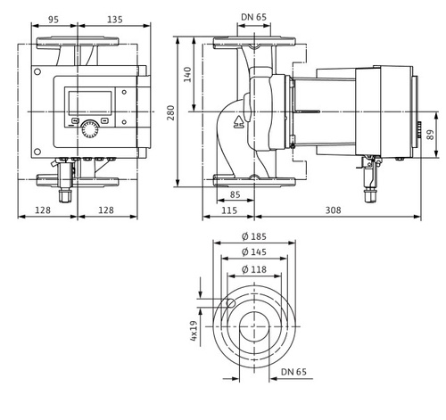 Pompa obiegowa Stratos MAXO 65/0,5-9 PN6/10-R7 Wilo - 2217960