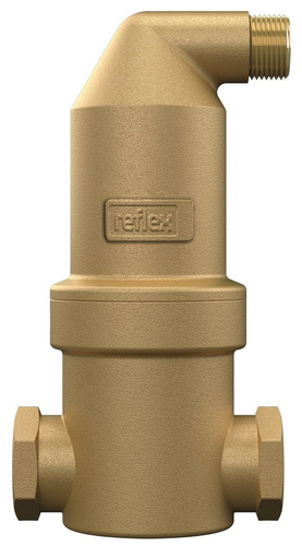 Reflex Exvoid A 22 S, separator mikropęcherzyków z mosiężnym pierścieniem zaciskowym, 180 °C, 10 barów - 9251600