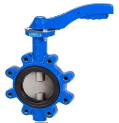 Przepustnica żeliwna typu LUG z dyskiem ze stali nierdzewnej 2108 DN 65 PN 16 Efar Genebre